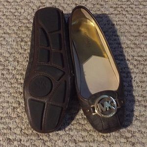 Brown & Gold Michael Kors flats